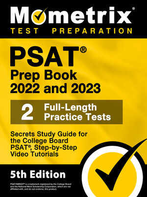 cover image of PSAT Prep Book 2022 and 2023